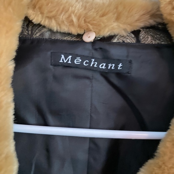 Brocade jacket with fur collar - Picture 9 of 12